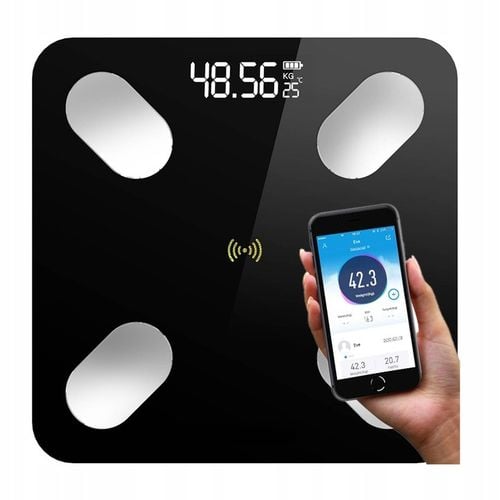 ANALITYCZNA WAGA ŁAZIENKOWA SMART 26w1 BMI+STOLNICA SILIKONOWA 40x50 na Arena.pl