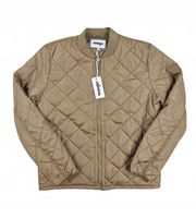 WRANGLER KURTKA MĘSKA BRĄZOWA PIKOWANA NA ZAMEK