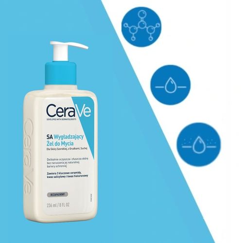 CeraVe SA Żel Wygładzający do Mycia Skóra Szorstka Sucha 236ml + GRATIS na Arena.pl