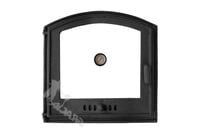 DRZWI C03 LEWE - 45X45 CM + TERMOMETR 0-500°C do pieca pizzy pizzeria żeliwne