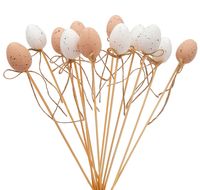 Jajka na piku jajeczka wielkanocne pisanki 12szt białe brązowe