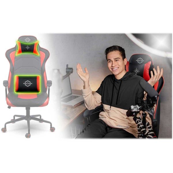 Fotel gamingowy Sofotel Katarina - czerwony - 2590 zdjęcie 13