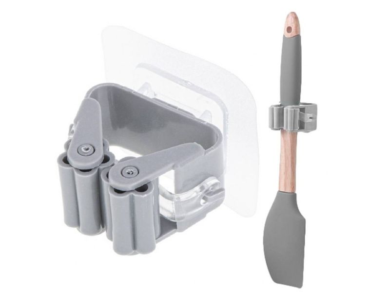 Wieszak uchwyt na mop miotłę grabie samoprzylepny zdjęcie 1