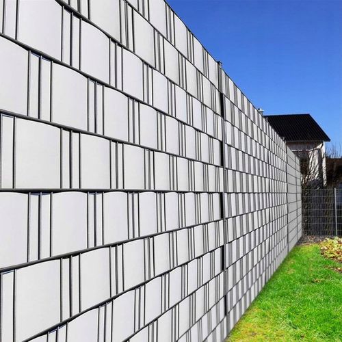 TAŚMA OGRODZENIOWA JASNOSZARA 19x35m OSŁONA NA OGRODZENIE PANELOWE PŁOT +UV na Arena.pl