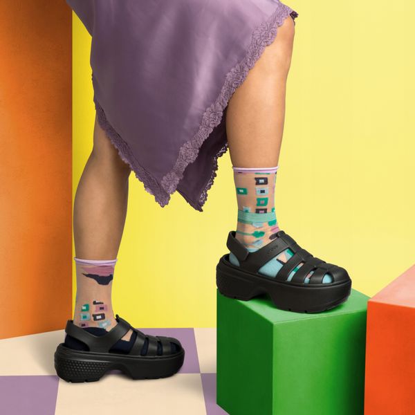 Damskie Sandały Platforma Crocs Stomp Fisherman 209938 Sandal 38-39 zdjęcie 8