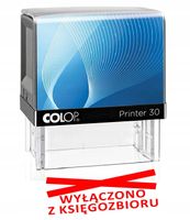 WYŁĄCZONO Z KSIĘGOZBIORU pieczątka stempel PRZYDATNY w bibliotece księgarni