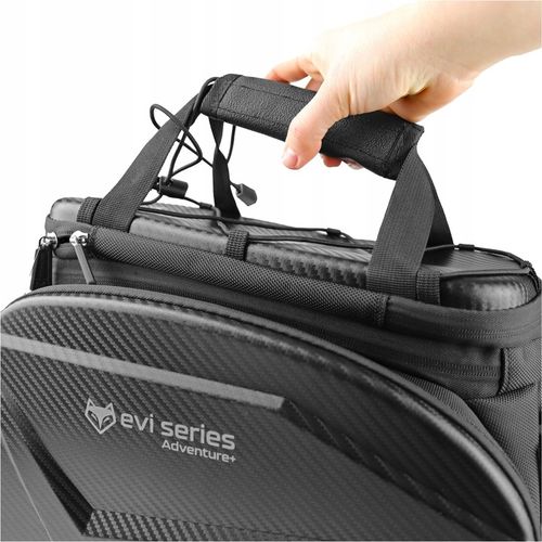 SAKWA ROWEROWA na bagażnik ROWER DUŻA Sztywna TORBA POJEMNA EVI + Pokrowiec na Arena.pl