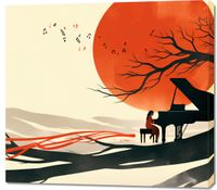 Obraz 100x90cm Pianistka