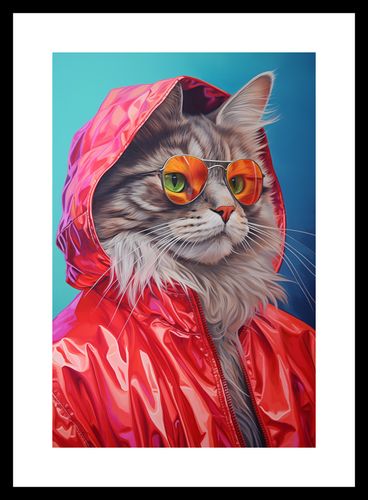 Plakat 20x30cm Kot w Stylu na Arena.pl