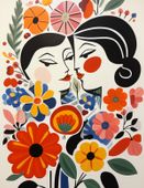 Plakat 50x65cm Kwiatowy Romans