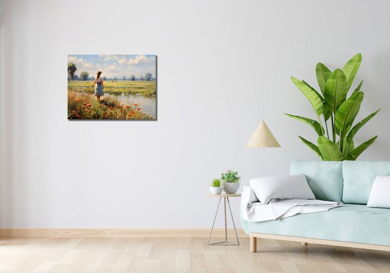 Obraz 70x50cm Wiejski Spokój zdjęcie 2