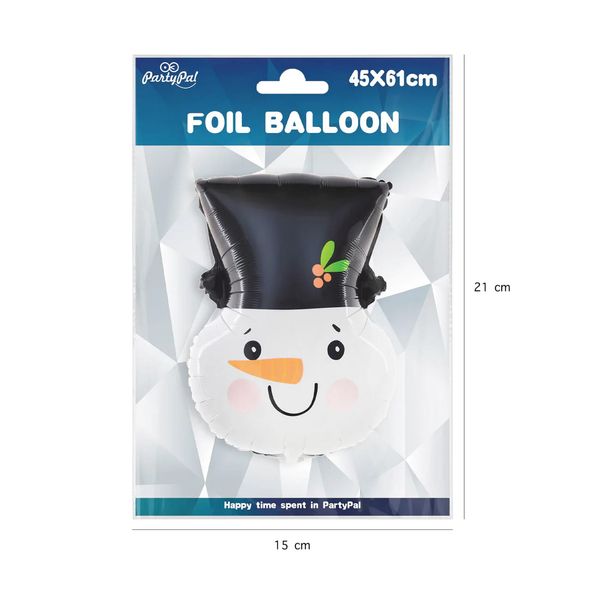 Balon foliowy Bałwan 61x45cm zdjęcie 3