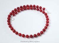 Czerwone Korale Naszyjnik z korali Srebro Symbol nowej partii Senyszyn 43cm