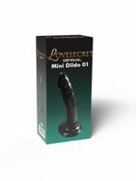 mini dildo realistyczne lovesecret czarne 14 cm z przyssawką