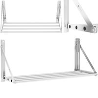 półka ścienna składana ze stali nierdzewnej do 40 kg 80 x 30 cm