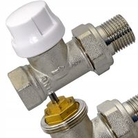 ZAWÓR termostatyczny 1/2" DN15 PROSTY grzejnikowy zasilający M30x1,5 HANZ