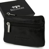 Czarne Skórzane Etui Na Klucze Z Pudełkiem Beltimore E44