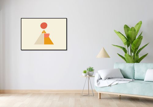 Plakat 100x70cm Piramida Równowagi na Arena.pl