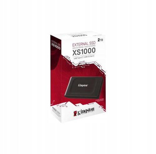 Dysk zewnętrzny SSD Kingston XS1000 2TB USB-C 3.2 Gen 2x2 SXS1000/2000G na Arena.pl