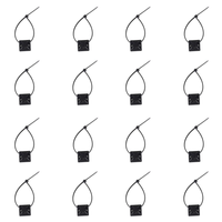 16x Opaska kablowa klips samoprzylepny uchwyt organizer przewodów spinka