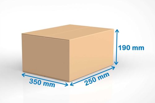 karton klapowy 350x250x190mm 380g/m2 - 20 szt. na Arena.pl