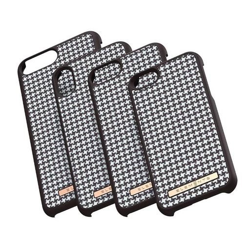 Nordic Elements Saeson Idun - Materiałowe etui iPhone Xs / X (Dark Brown Pattern 2) na Arena.pl
