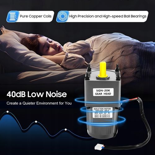 Silnik regulacji prędkości 40W 20K + regulator prędkości - 220V na Arena.pl