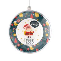 Bombka z nadrukiem LOGO FIRMY 10 cm PREZENT FIRMOWY NA ŚWIĘTA