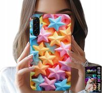 ETUI DO SAMSUNG GALAXY A17 5G - KOLOROWE GWIAZDKI GWIAZDA FUTERAŁ +FOLIA