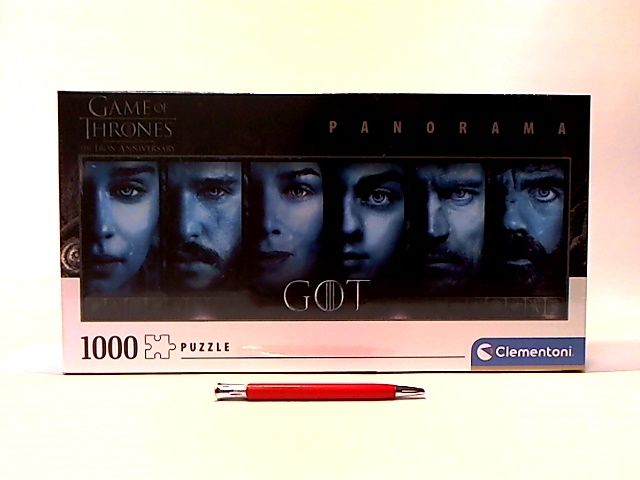Clementoni Puzzle Panorámico De 1000 Piezas De Juego De Tronos – Personajes Icónicos De La Serie – Fabricado En Italia Con Materiales Reciclables