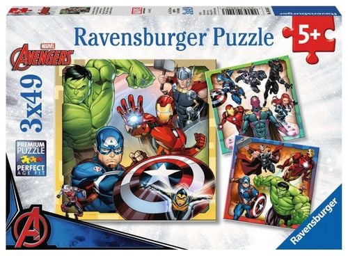 Puzzle 3X49 Elementów Marvel Avengers na Arena.pl