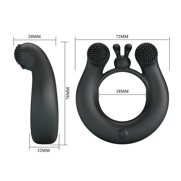 Vibrant Penis Ring Dahlia, 12 Vibration Functions Memory Function zdjęcie 9