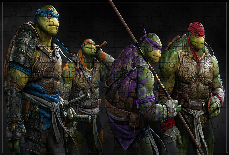 Puzzle Żółwie Ninja zdjęcie 1