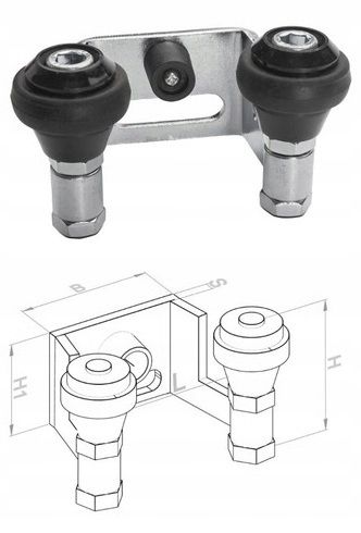 ROLKI DO BRAMY PRZESUWNEJ 80x80 5 ROLEK METALOWE SOLIDNE 600KG ZESTAW WDB na Arena.pl