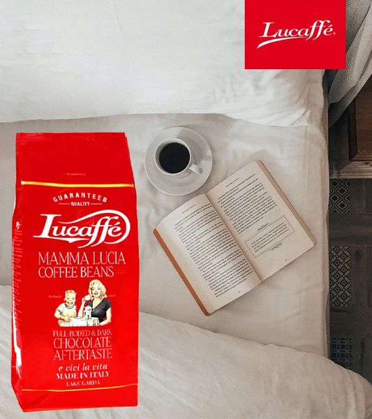 Kawa ziarnista LUCAFFE MAMMA LUCIA 1 kg | klasyczny, włoski smak espresso zdjęcie 4