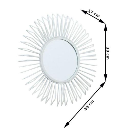 Lustro Sol białe 38 cm na Arena.pl