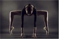 100 70CM OBRAZ PŁÓTNO BALETNICA PŁÓTNO RAMA