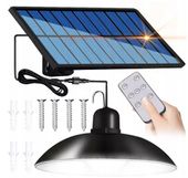ŻYRANDOL SOLARNY LED LAMPA WISZĄCA SOLARNA ZESTAW PILOT WODODPORNA SOLIDNA
