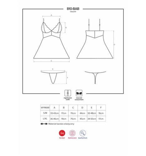 biała sex koszulka stringi komplet obsessive l/xl na Arena.pl