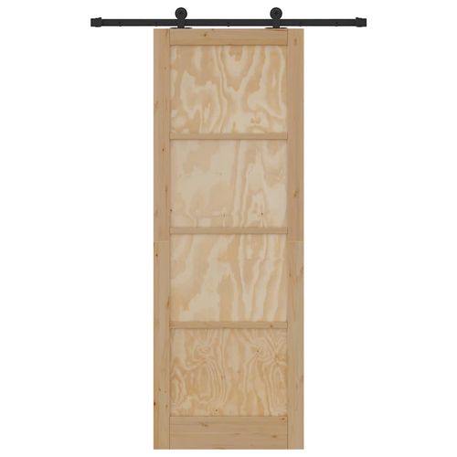 Drzwi Przesuwne ORKDAL Naturalny i czarny 83 x 232 cm na Arena.pl