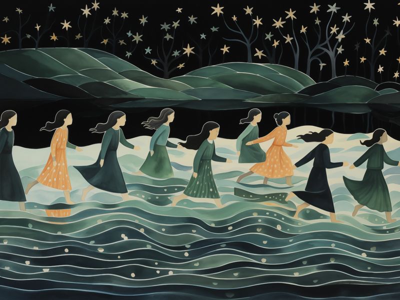 Plakat 40x30cm Nocna Procesja zdjęcie 1