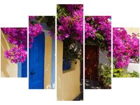 105CM 150CM OBRAZ 5 ELEM GRECKI DOMEK DRUK