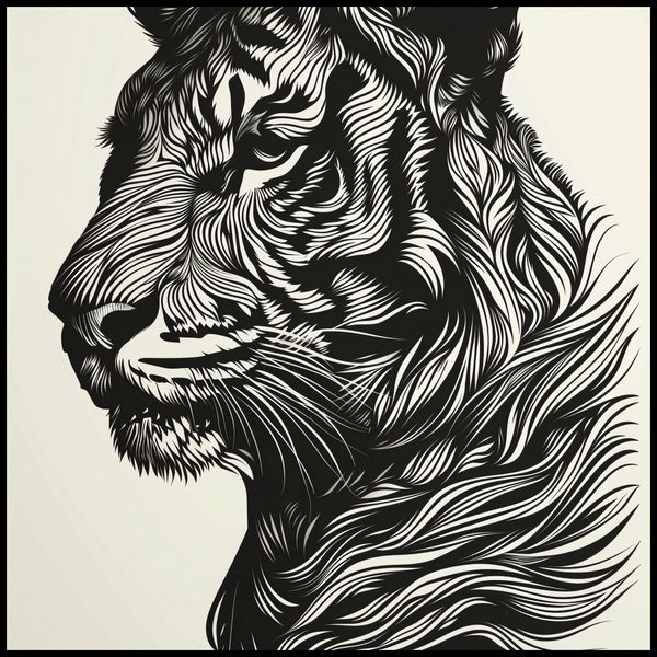 Plakat 100x100cm Tygrysi Gwizd zdjęcie 2
