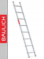 Drabina aluminiowa przystawna 1x8 mocna BAULICH produkt POLSKI hak