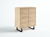 KOMODA LOFT INDUSTRIALNA 80 2D CRAFT ZŁOTY / MAT