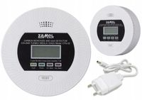 Czujnik Czadu CO Gazu LPG Tlenku Węgla Detektor 2w1 230V Alarm 90 dB ZAMEL