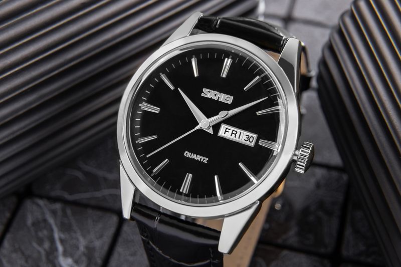 zegarek męski skmei 9073sibk-b + box zdjęcie 4