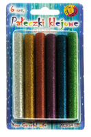 klej do pistoletu 11mmx10cm 6 szt mix brokatowych kolorów aliga