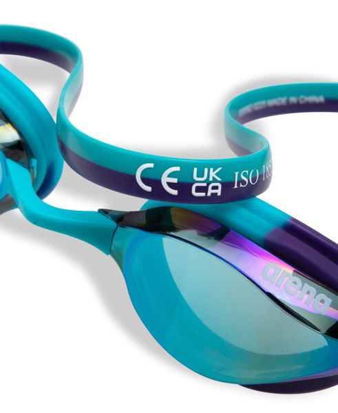 ARENA OKULARY JUNIOR PYTHON MIRROR EMERALD PEACOCK PLUM 011007/110 zdjęcie 8