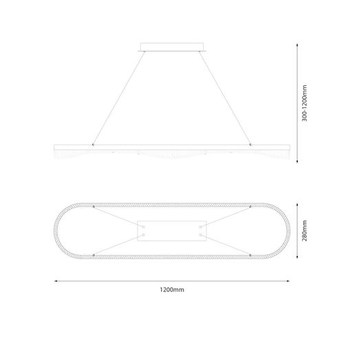Lampa wisząca PRECIOSA 45W LED na Arena.pl